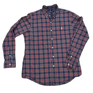Polo by Ralph Lauren Men's Checkered Shirt - Red and Blue